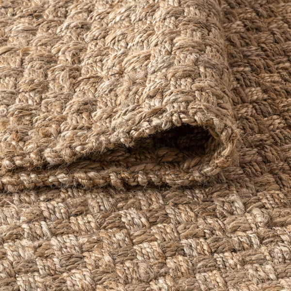 Handwoven Natural Jute Area Rug Eco Friendly Organic Texture for Modern Living Spaces
