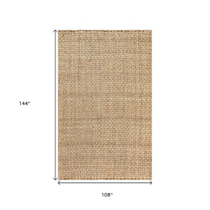Handwoven Natural Jute Area Rug Eco Friendly Organic Texture for Modern Living Spaces