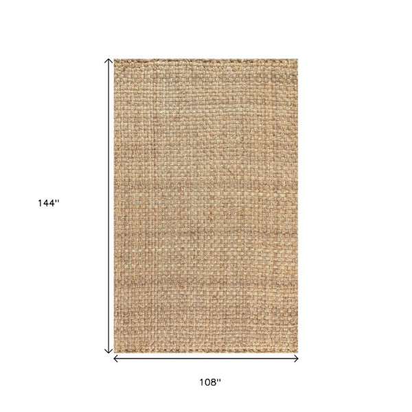 Handwoven Natural Jute Area Rug Eco Friendly Organic Texture for Modern Living Spaces