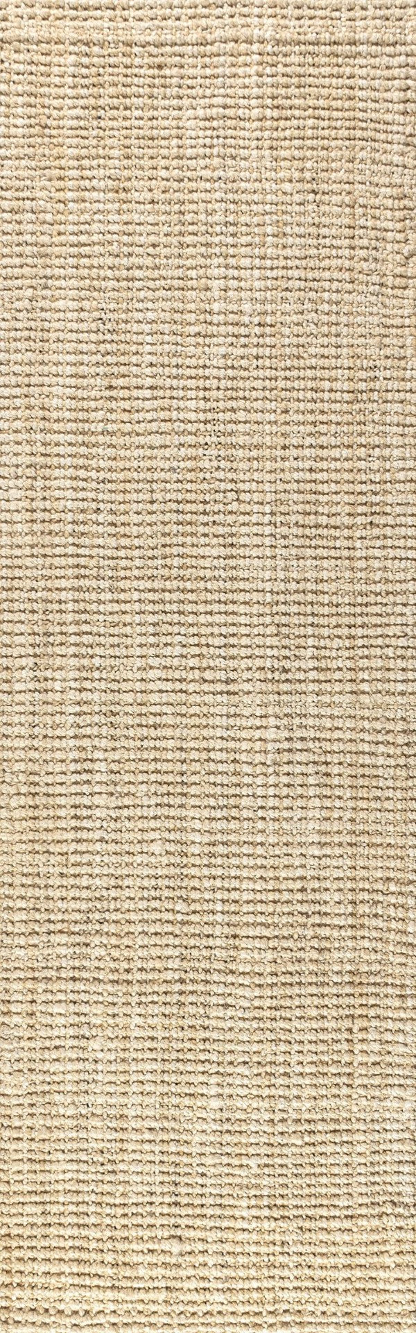 HomeRoots 10' Ivory Jute Handmade Runner Rug - Durable, Eco-Friendly, Elegant Design for Hallways & Kitchens 684936