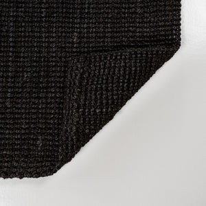 HomeRoots 8' Black Jute Handmade Runner Rug - Stylish, Durable Accent for Hallways and Narrow Spaces, Elegant Design 684940