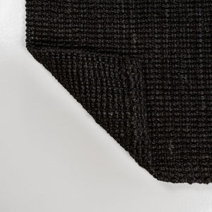 HomeRoots 8' Black Jute Handmade Runner Rug - Stylish, Durable Accent for Hallways and Narrow Spaces, Elegant Design 684940