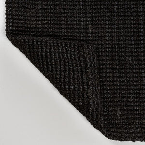 HomeRoots 8' Black Jute Handmade Runner Rug - Stylish, Durable Accent for Hallways and Narrow Spaces, Elegant Design 684940