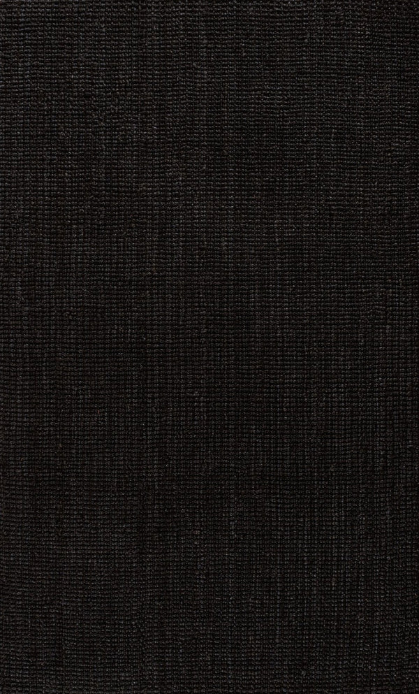 HomeRoots 3' Black Jute Handmade Area Rug - Stylish Natural Texture for Entryways, Bedrooms, and More! 684941