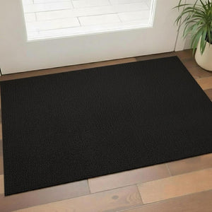 HomeRoots 3' Black Jute Handmade Area Rug - Stylish Natural Texture for Entryways, Bedrooms, and More! 684941