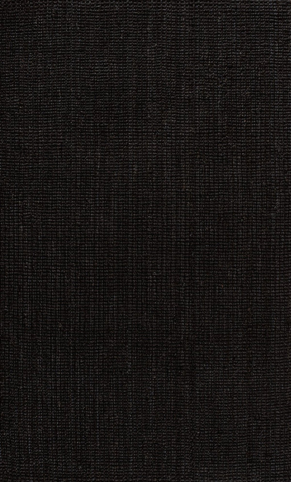HomeRoots 3' Black Jute Handmade Area Rug - Stylish Natural Texture for Entryways, Bedrooms, and More! 684941