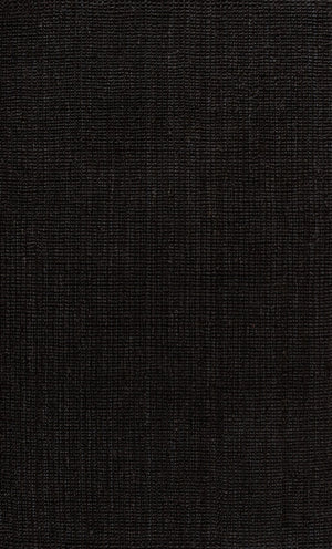 HomeRoots 5' Black Jute Handmade Area Rug - Chic, Durable, and Versatile for Living Rooms, Bedrooms & More! 684943