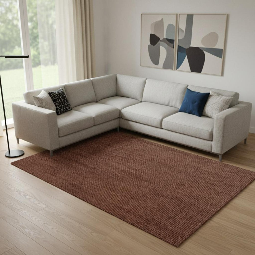 HomeRoots 8' X 10' Jute Handmade Area Rug - Eco-Friendly, Durable Design for Cozy Living Spaces and Style 684949