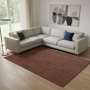 HomeRoots 8' X 10' Jute Handmade Area Rug - Eco-Friendly, Durable Design for Cozy Living Spaces and Style 684949