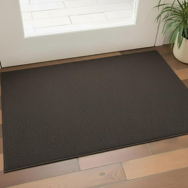 HomeRoots 3' X 5' Brown Jute Handmade Area Rug - Versatile, Durable, and Chic Accent for Any Room Décor 684951