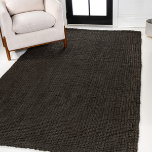 HomeRoots 3' X 5' Brown Jute Handmade Area Rug - Versatile, Durable, and Chic Accent for Any Room Décor 684951
