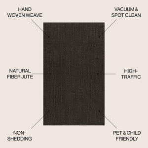 HomeRoots 3' X 5' Brown Jute Handmade Area Rug - Versatile, Durable, and Chic Accent for Any Room Décor 684951