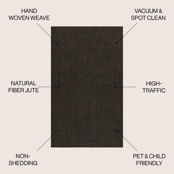 HomeRoots 3' X 5' Brown Jute Handmade Area Rug - Versatile, Durable, and Chic Accent for Any Room Décor 684951