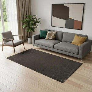HomeRoots 5' Jute Handmade Area Rug – Cozy Natural Brown Accent for Living Room, Dining & Entryway Decor 684953