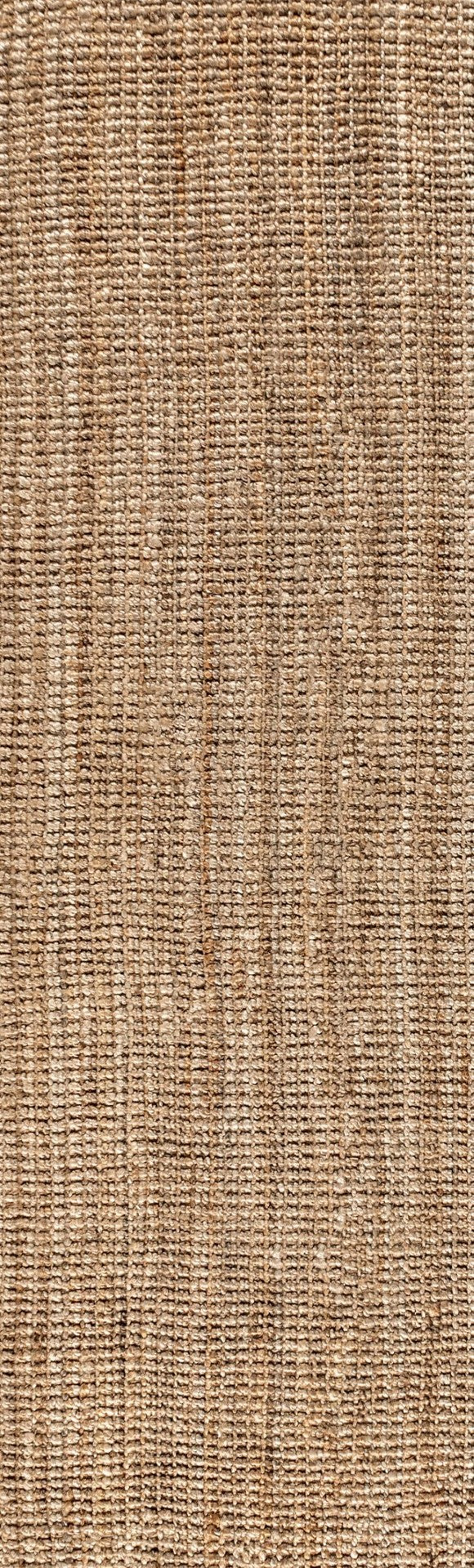 HomeRoots 8' Natural Jute Handmade Runner Rug - Elegant Textured Accent for Hallways & Narrow Spaces, Eco-Friendly 684967