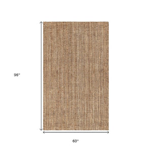 Handwoven Natural Jute Area Rug Eco Friendly Organic Texture for Modern Living Spaces