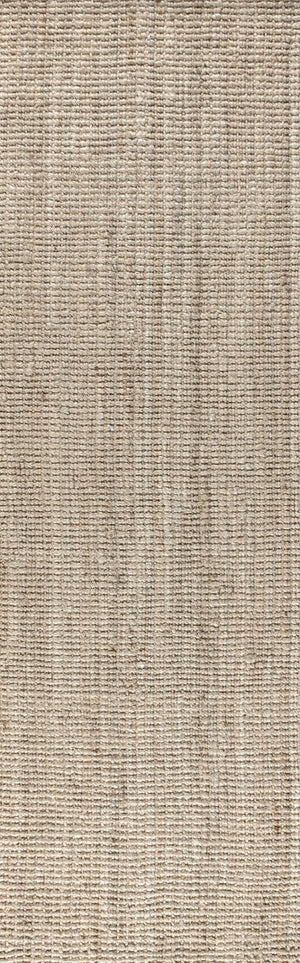 HomeRoots 8' Jute Handmade Runner Rug - Natural Texture for Hallways, Entryways & Coastal Décor, Durable & Stylish 684972