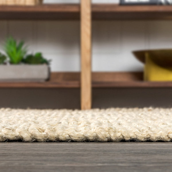 HomeRoots 8' Jute Handmade Runner Rug - Natural Texture for Hallways, Entryways & Coastal Décor, Durable & Stylish 684972