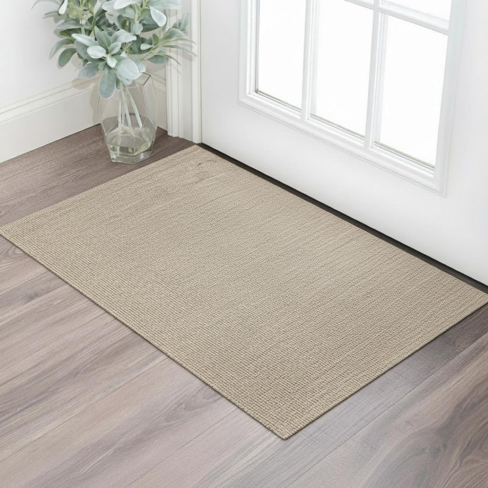 HomeRoots 3' Jute Handmade Area Rug - Versatile Natural Fiber Floor Covering for Cozy, High-Traffic Spaces 684973