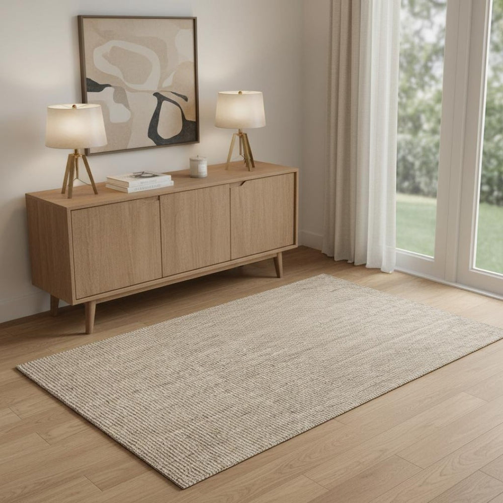 HomeRoots 4' Jute Handmade Area Rug - Natural Textured Décor for Entryways, Living Rooms & Bedrooms, 100% Eco-Friendly 684974