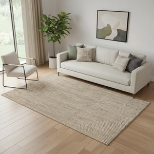 HomeRoots 5' Handmade Jute Area Rug - Durable, Textured Elegance for Modern Spaces | Eco-Friendly & Unique Design 684975