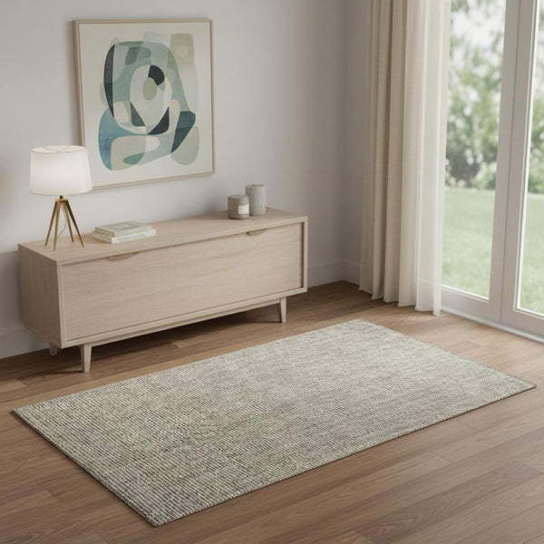 HomeRoots 4' X 6' Gray Jute Handmade Area Rug - Natural Texture for Modern Spaces, Soft Underfoot & Easy Care 684979