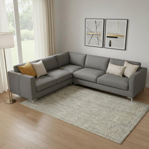 HomeRoots 8' X 10' Gray Jute Handmade Area Rug – Elegant, Durable, and Versatile Flooring for Modern Spaces 684981