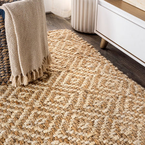 HomeRoots 4' X 6' Natural Jute Handmade Area Rug - Durable, Eco-Friendly, and Perfect for Any Home Decor Style 684999