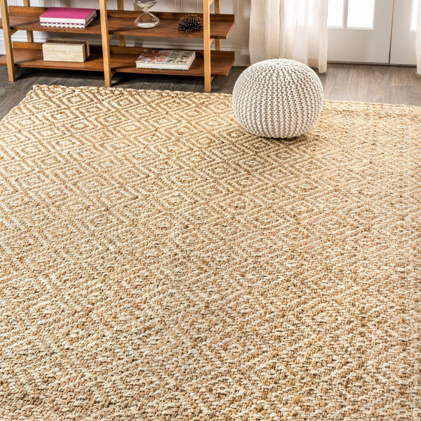 HomeRoots 4' X 6' Natural Jute Handmade Area Rug - Durable, Eco-Friendly, and Perfect for Any Home Decor Style 684999