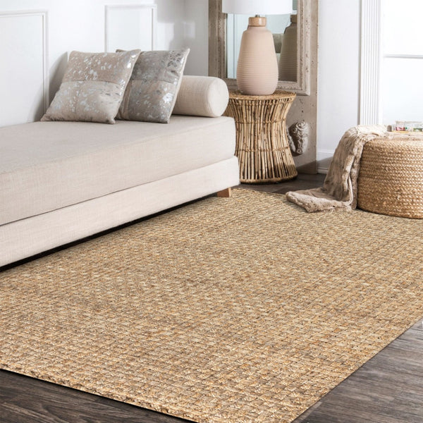 HomeRoots 3' Natural Jute Handmade Area Rug - Durable, Eco-Friendly, Textured Design for Cozy Spaces & Style 685008