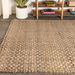 HomeRoots 3' Natural Jute Handmade Area Rug - Durable, Eco-Friendly, Textured Design for Cozy Spaces & Style 685008