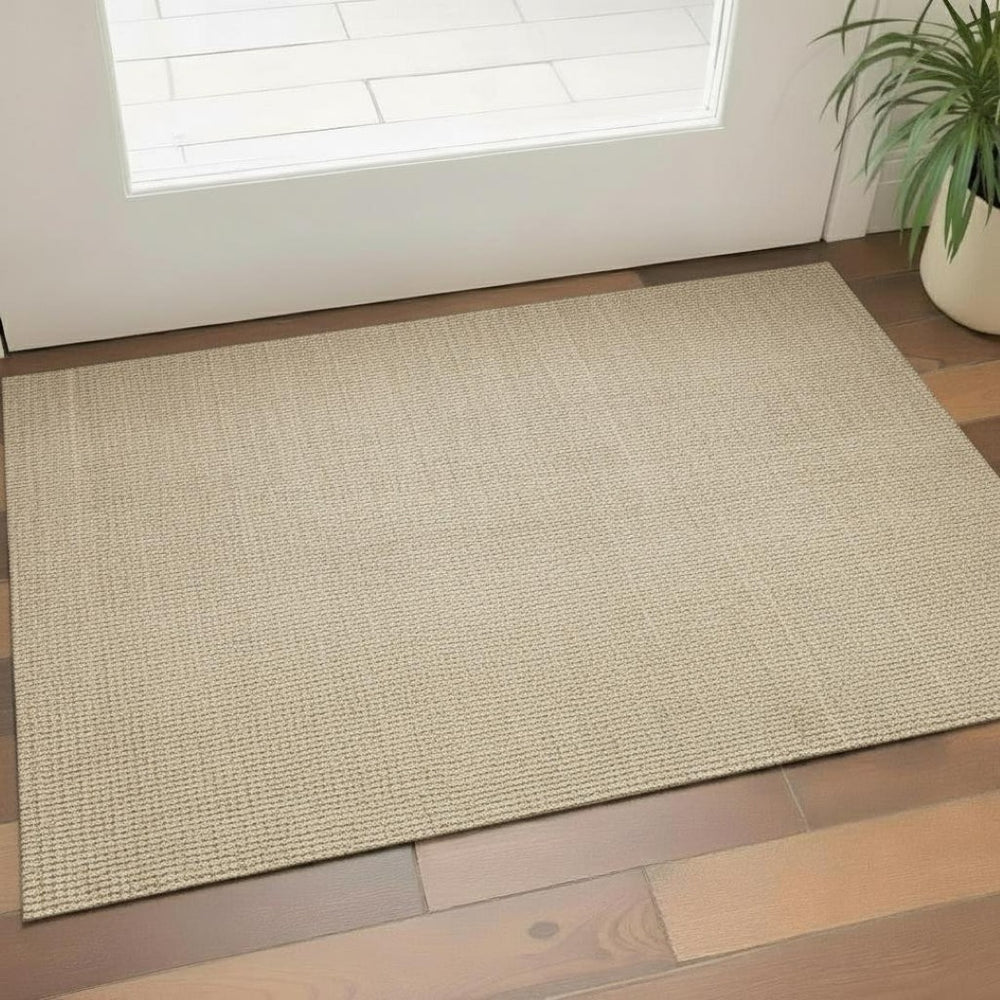 HomeRoots 3' X 5' Ivory Jute Handmade Area Rug - Durable, Textured, and Stylish for Entryways, Bedrooms & More! 685013