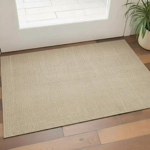 HomeRoots 3' X 5' Ivory Jute Handmade Area Rug - Durable, Textured, and Stylish for Entryways, Bedrooms & More! 685013
