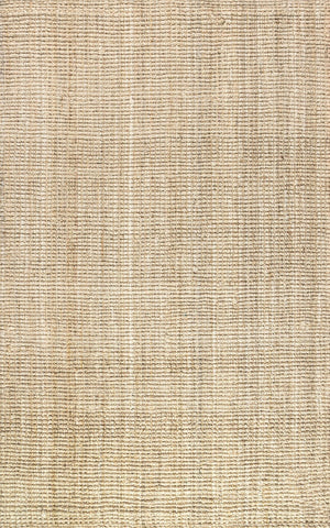 HomeRoots 4' Ivory Jute Handmade Area Rug - Eco-Friendly, Durable Design for Stylish Living Spaces & Versatile Use 685014