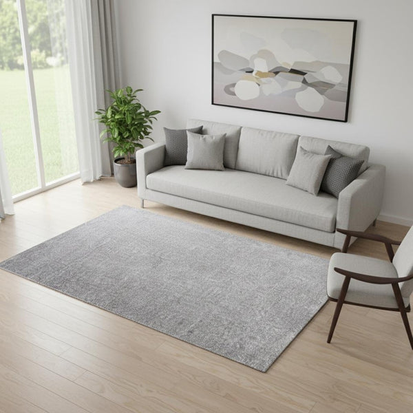 HomeRoots 5' X 8' Gray Area Rug - Stylish Comfort for Modern Spaces, Durable, Easy Care, Perfect for Any Room 685082