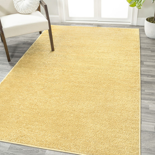 HomeRoots 8' X 10' Mustard Area Rug – Contemporary Design for Modern Spaces, Durable & Low-Maintenance Comfort 685089