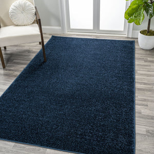HomeRoots 5' X 8' Navy Blue Area Rug - Durable, Stylish, Easy-Care Contemporary Rug for Any Room's Aesthetic 685094