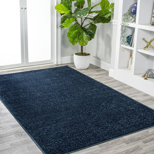 HomeRoots 5' X 8' Navy Blue Area Rug - Durable, Stylish, Easy-Care Contemporary Rug for Any Room's Aesthetic 685094