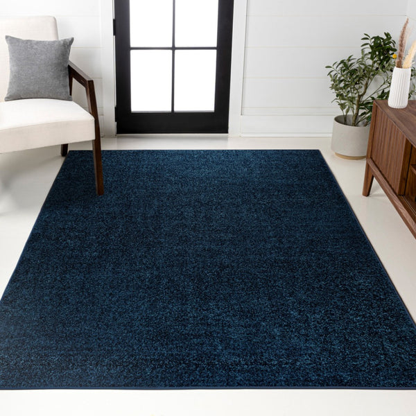 HomeRoots 5' X 8' Navy Blue Area Rug - Durable, Stylish, Easy-Care Contemporary Rug for Any Room's Aesthetic 685094