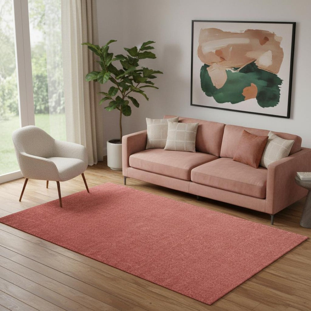 HomeRoots 5' X 8' Red Area Rug - Durable, Low-Maintenance, Contemporary Design for Stylish Living Spaces 685106