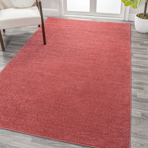 HomeRoots 8' X 10' Red Area Rug - Bold Contemporary Design for Comfort, Noise Reduction & Easy Maintenance 685107