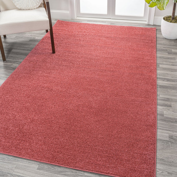 HomeRoots 8' X 10' Red Area Rug - Bold Contemporary Design for Comfort, Noise Reduction & Easy Maintenance 685107