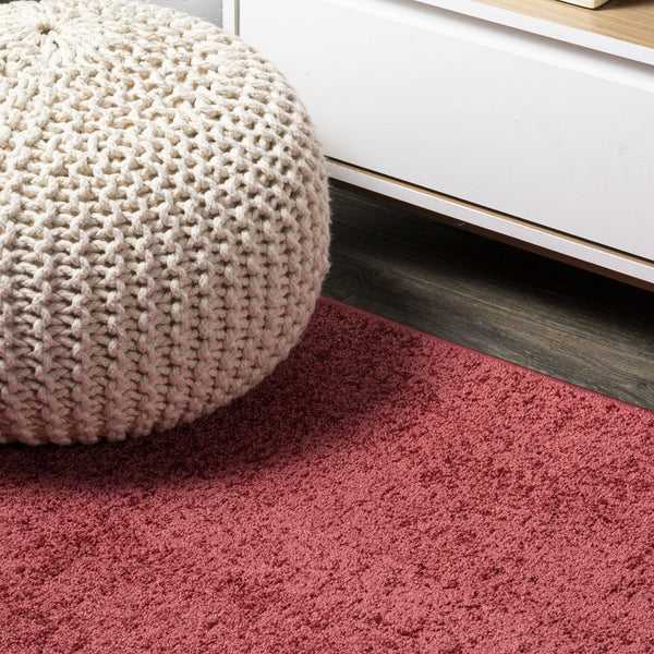 HomeRoots 8' X 10' Red Area Rug - Bold Contemporary Design for Comfort, Noise Reduction & Easy Maintenance 685107