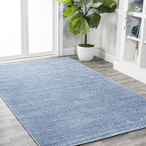 HomeRoots 5' X 8' Blue Area Rug - Stylish, Durable, and Low-Maintenance Modern Accent for Any Room Decor 685112