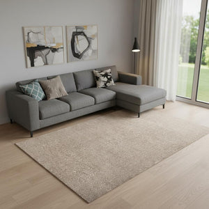 HomeRoots 8' X 10' Beige Area Rug - Versatile, Durable Design for Living Rooms, Bedrooms & Home Offices 685119