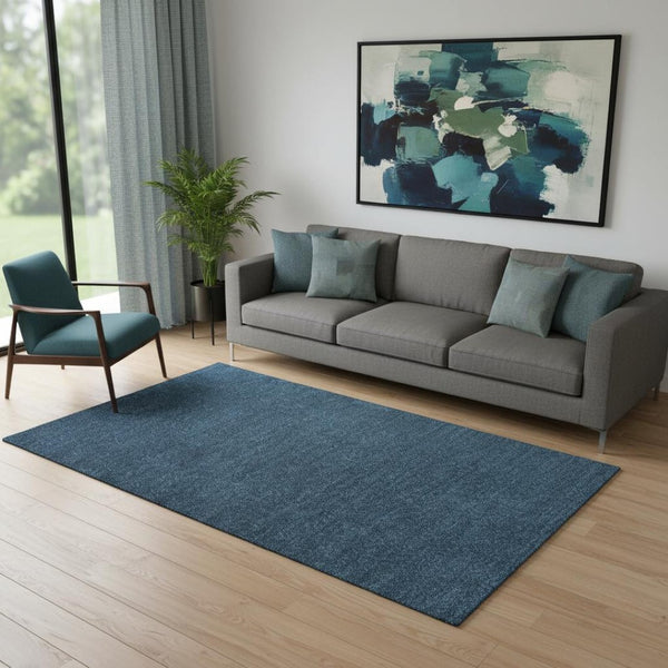 HomeRoots 5' X 8' Turquoise Area Rug – Chic, Durable, and Modern Design for High-Traffic Living Spaces! 685124