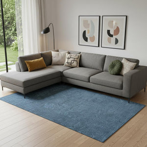 HomeRoots 8' X 10' Turquoise Area Rug - Vibrant, Contemporary Design for Modern Spaces & Easy Maintenance 685125