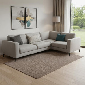 HomeRoots 8' X 10' Brown Area Rug - Modern, Durable, and Stylish Low-Pile Solution for Any High-Traffic Space 685137