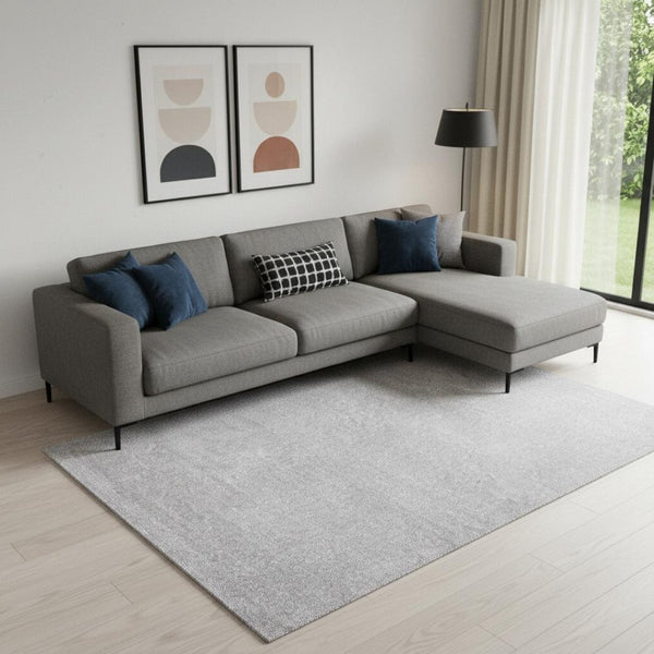 HomeRoots 8' X 10' Light Gray Area Rug – Modern, Durable, & Versatile Floor Covering for Any High-Traffic Space 685143