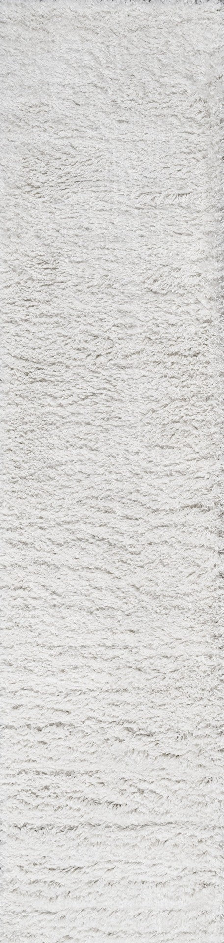 HomeRoots 10' White Flatweave Runner Rug - Durable, Low-Profile Design for High-Traffic Areas & Modern Spaces 685150